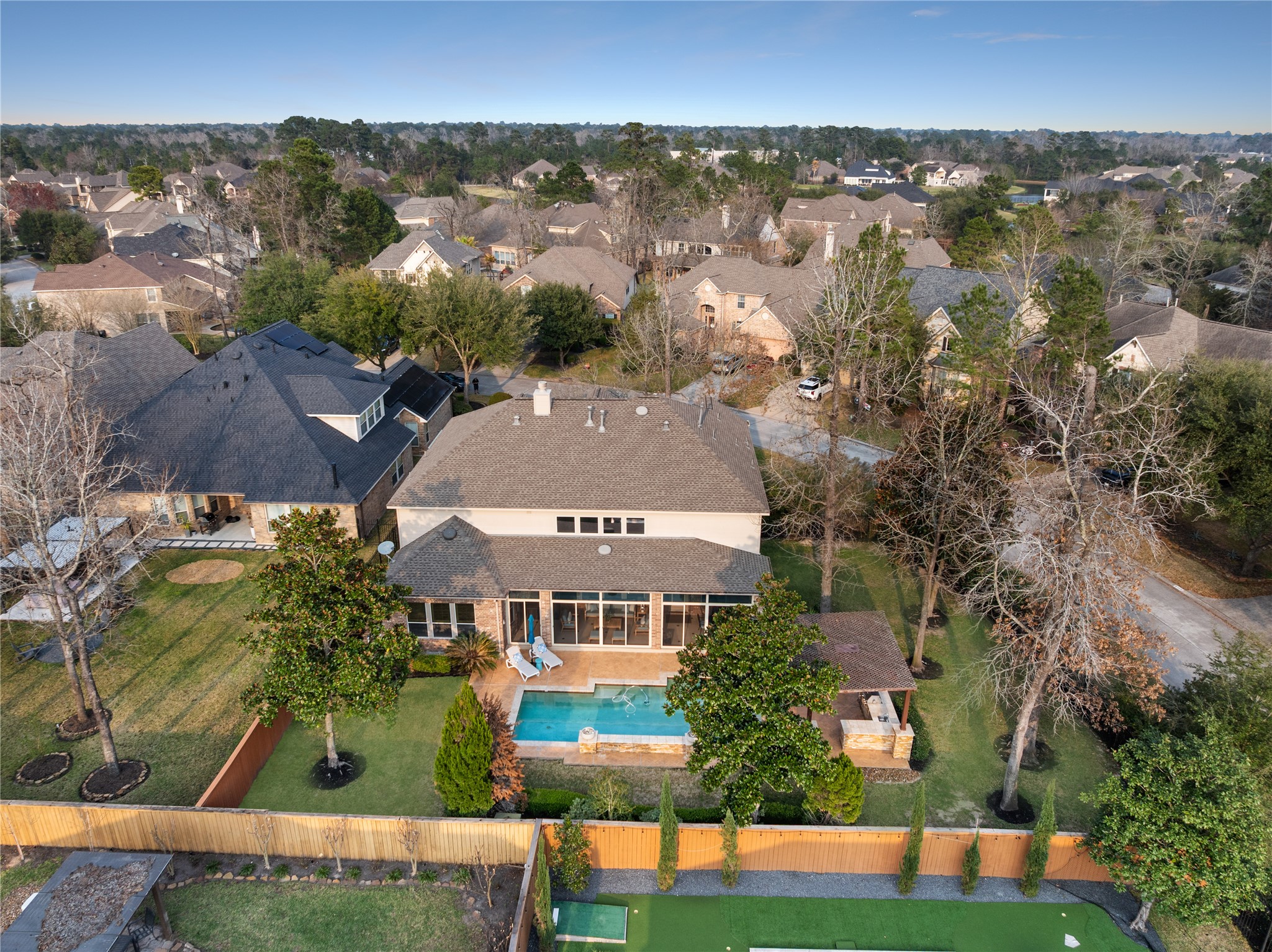 155 South Arrow Canyon Circle Spring, TX 77389 - Photo 43 of 49 The neighborhood is filled with mature trees, offering a serene and private setting.