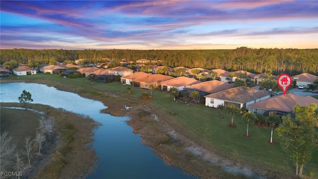 a view of a lake with a mountain