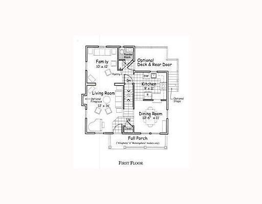 132 Pleasant Ridge Road, Unit A9 McKees Rocks, PA 15136 - Photo 14 of 16 1st Floor Plan.