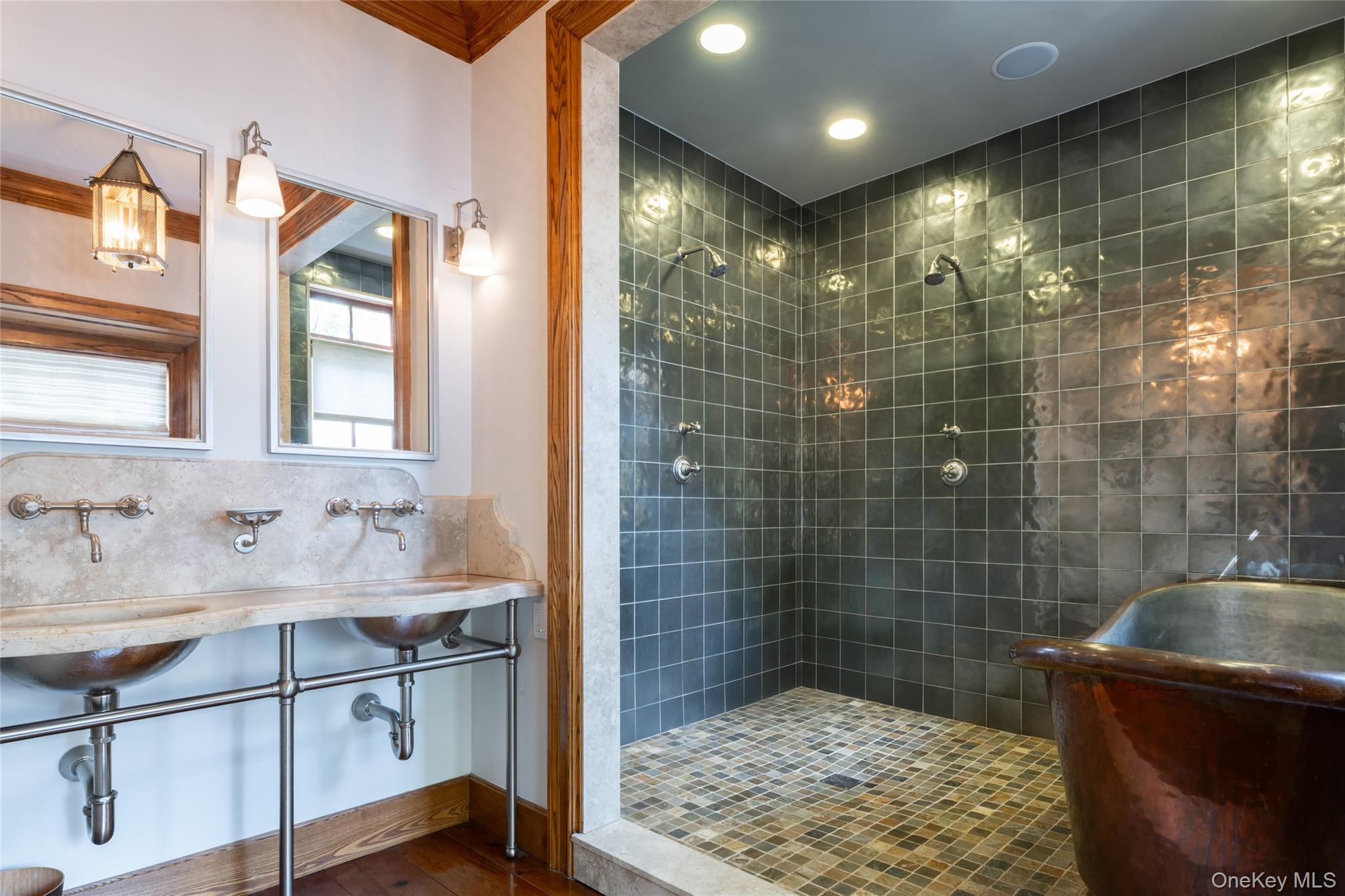 11 Carriage House Road Waccabuc, NY 10597 - Photo 18 of 39 a bathroom with a sink a toilet and shower
