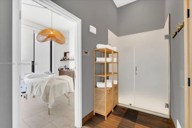 a view of a city from a balcony