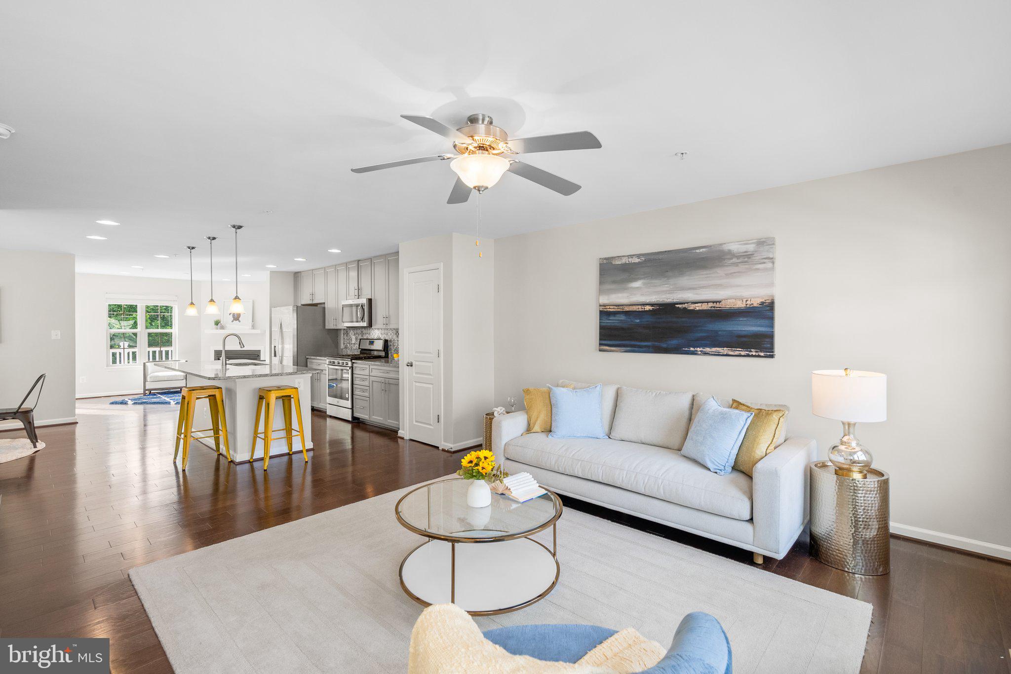 Second floor; kitchen/entertainment space.