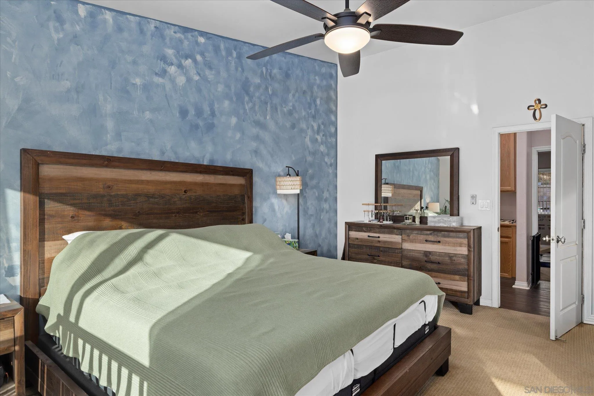 1714 Foss Road Alpine, CA 91901 - Photo 21 of 62 a bedroom with a bed and a dresser