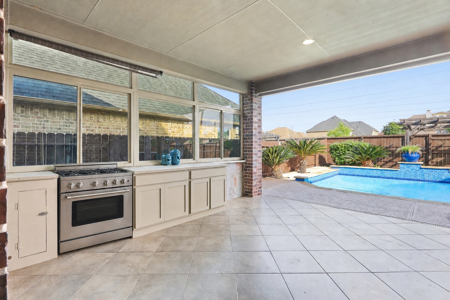 4130 Clover Ridge Lane Sugar Land, TX 77479 - Photo 39 of 48 Second kitchen area while enjoying the outdoors.