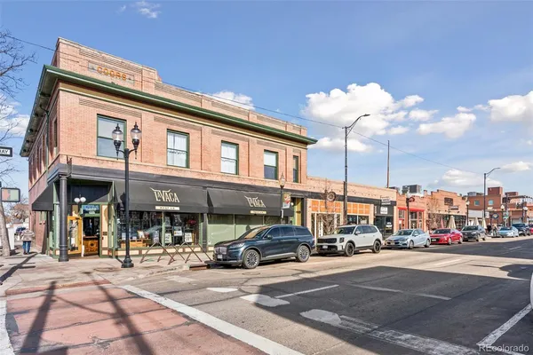 a view of a building with street
