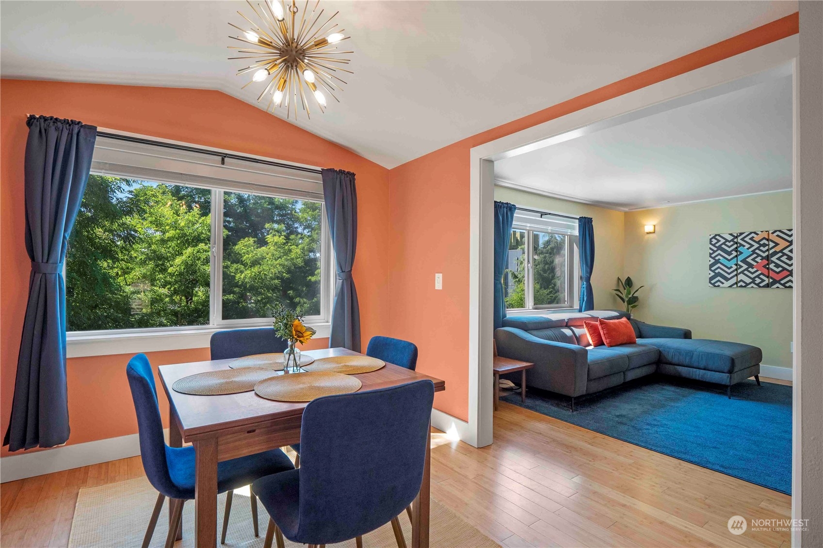8845 24th Avenue Southwest Seattle, WA 98106 - Photo 4 of 22 a living room with furniture and a large window