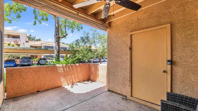 a view of outdoor space and porch