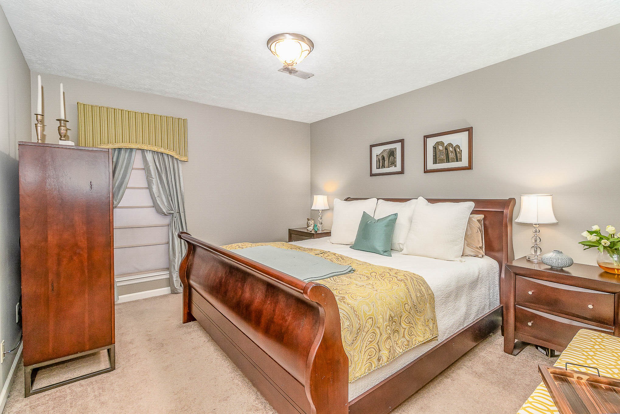 2445 Ravine Drive Nashville, TN 37217 - Photo 23 of 26 a bed room with a bed and a lamp