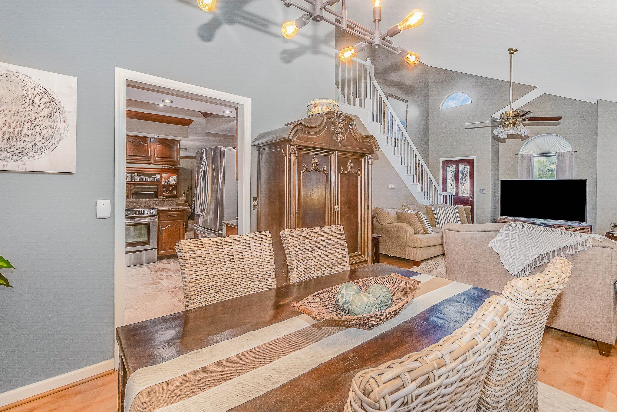 2445 Ravine Drive Nashville, TN 37217 - Photo 6 of 26 a living room with furniture and a flat screen tv