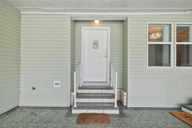 a view of front door