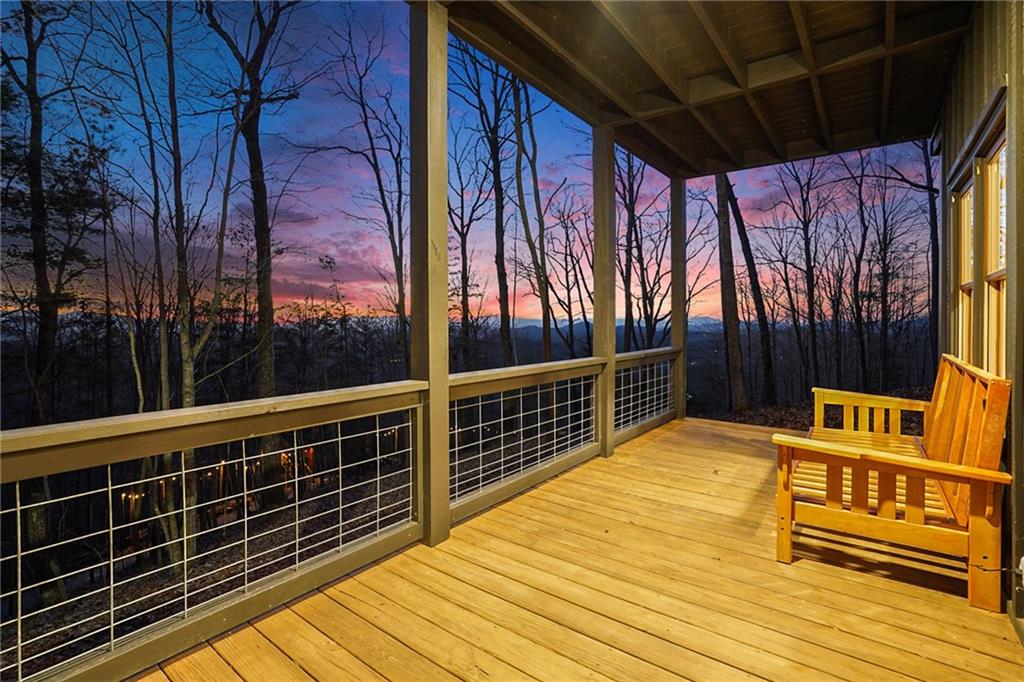 Undisclosed Address Morganton, GA 30560 - Photo 25 of 45 a view of deck with wooden floor and outdoor seating