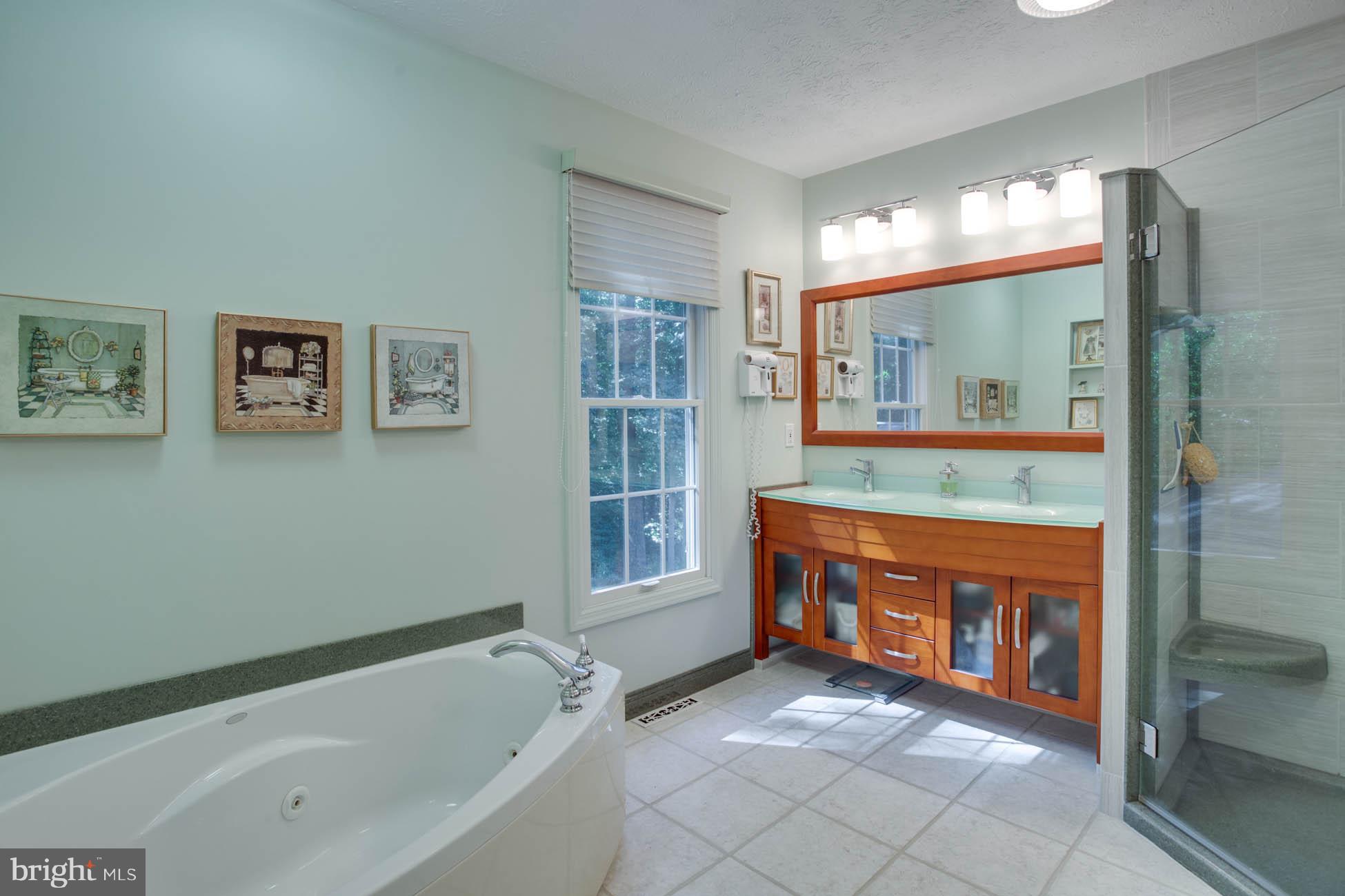 1325 Quail Ridge Drive Reston, VA 20194 - Photo 18 of 27 Updated bath w/soaking tub and good size shower.