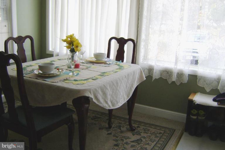 The tenant uses this space for dining.