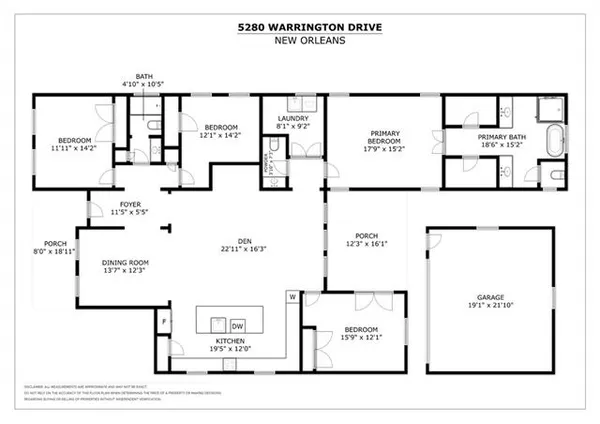 $3,000 | 5280 Warrington Drive, New Orleans, LA 70122