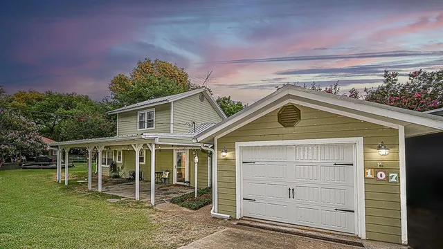 a view of a house with a balcony
