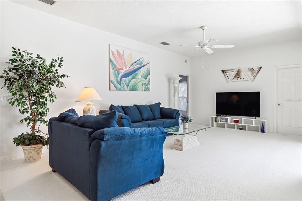 9016 Easthaven Court New Port Richey, FL 34655 - Photo 11 of 38 a living room with furniture and a flat screen tv