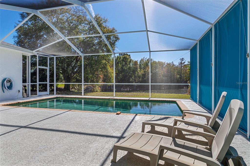 9016 Easthaven Court New Port Richey, FL 34655 - Photo 25 of 38 a view of a backyard with a swimming pool