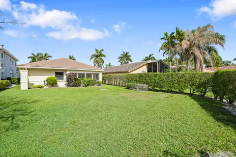 a view of a lake with outdoor space