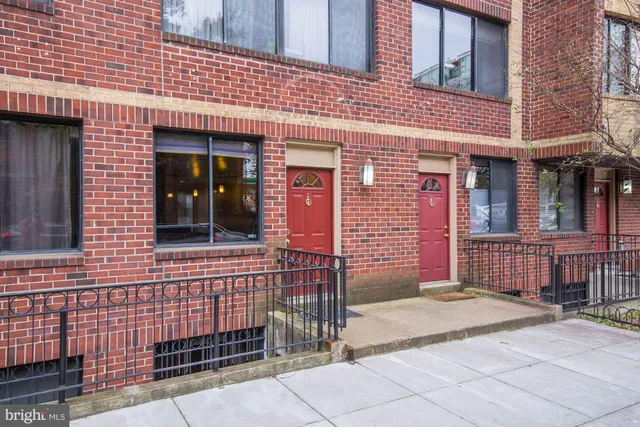 a front view of a building