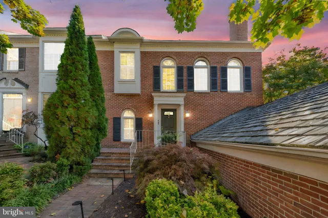 a front view of a house