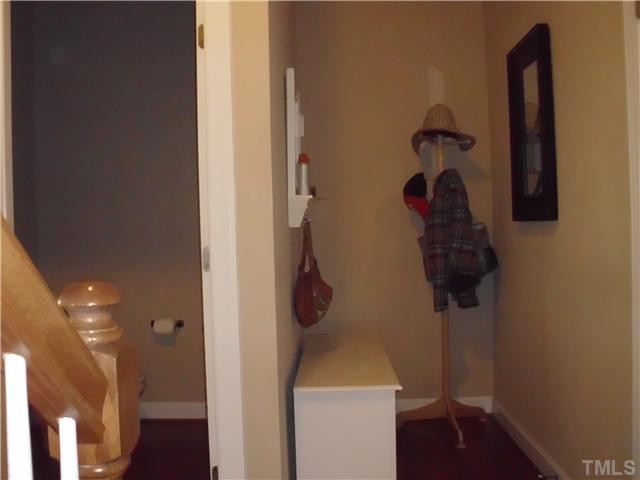 5802 St Agnes Way Raleigh, NC 27612 - Photo 19 of 25 Great nook for slipping off your shoes after entering from the garage.