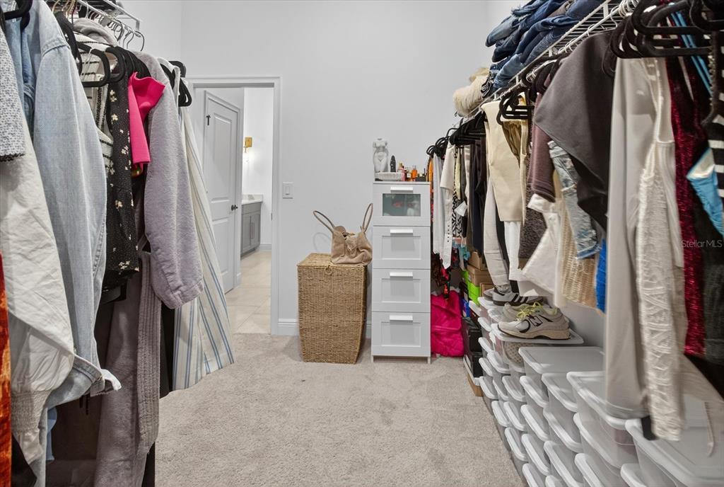 1237 Kelsa Anne Dr Spring Hill Spring Hill, FL 34609 - Photo 46 of 94 a view of walk in closet with clothes