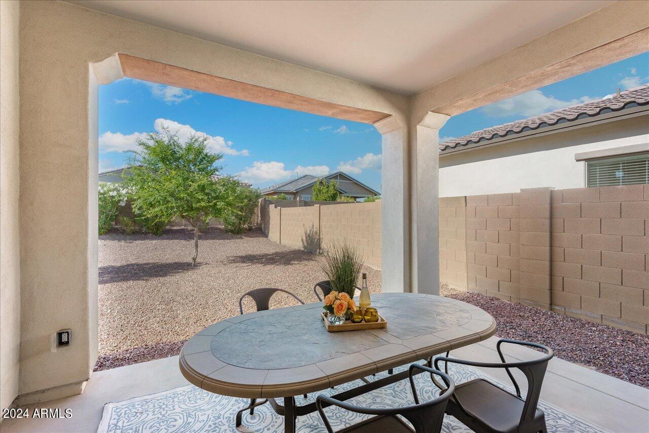 20480 West Point Ridge Road Buckeye, AZ 85396 - Photo 26 of 34 Covered Patio at Rear