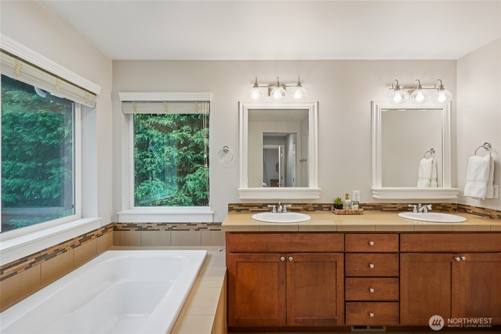 6523 128th Place Southwest Edmonds, WA 98026 - Photo 24 of 35 a bathroom with a tub sink and mirror