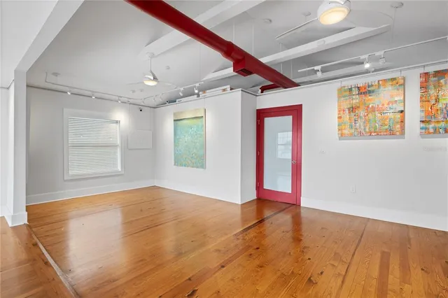 an aerial view of residential house with outdoor space