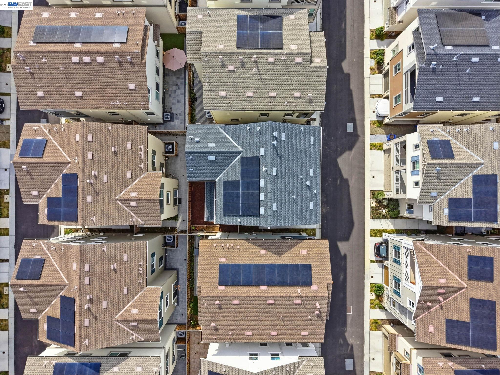 9034 Rudder Way Newark, CA 94560 - Photo 32 of 42 an aerial view of residential houses with outdoor space