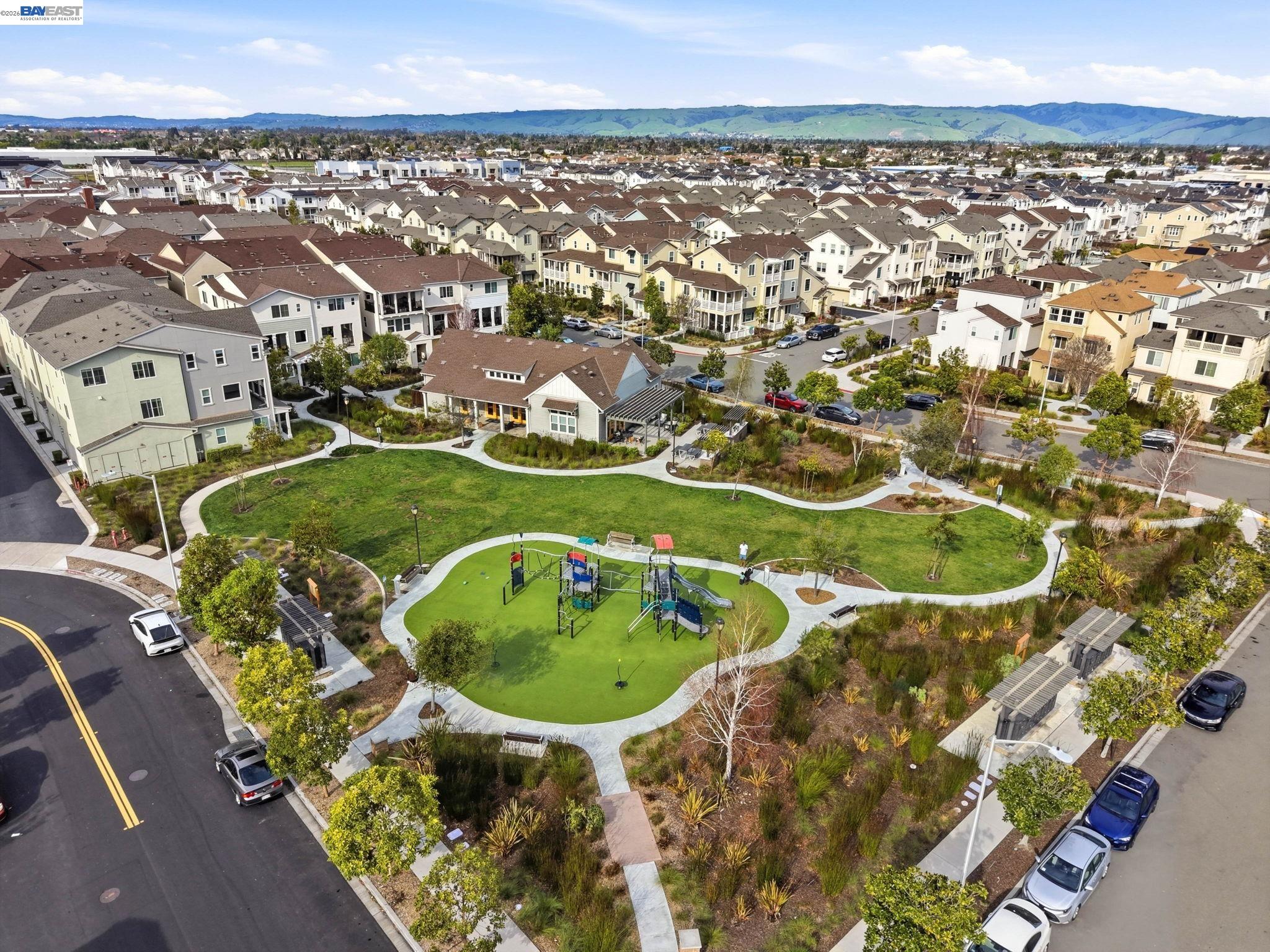 9034 Rudder Way Newark, CA 94560 - Photo 39 of 42 an aerial view of residential house with outdoor space and swimming pool