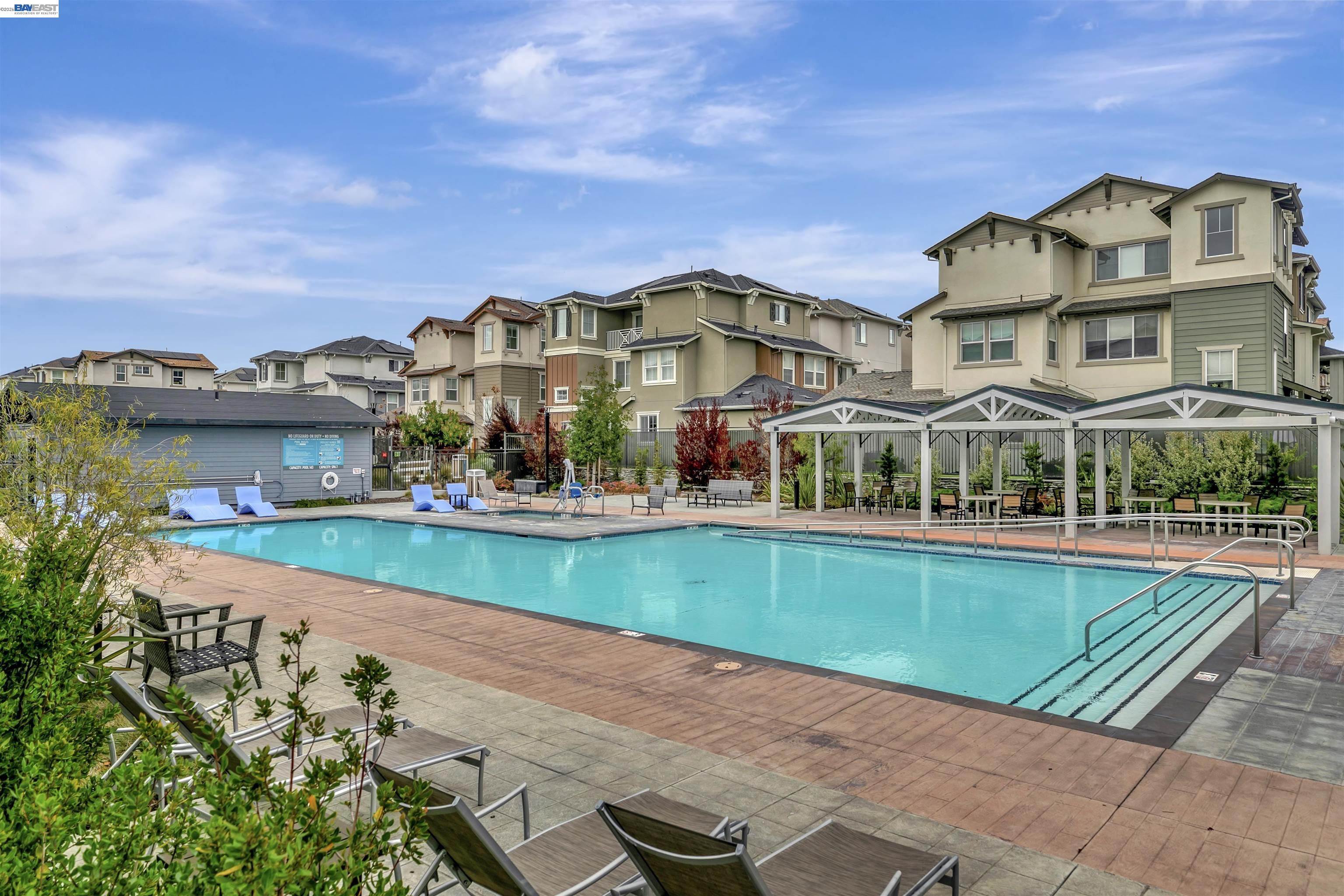 9034 Rudder Way Newark, CA 94560 - Photo 41 of 42 an aerial view of a house with a big yard and potted plants