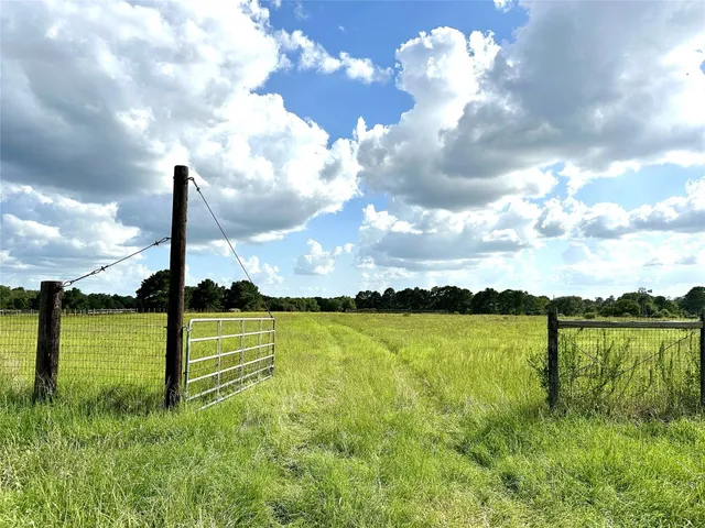 a view of a lake with a big yard