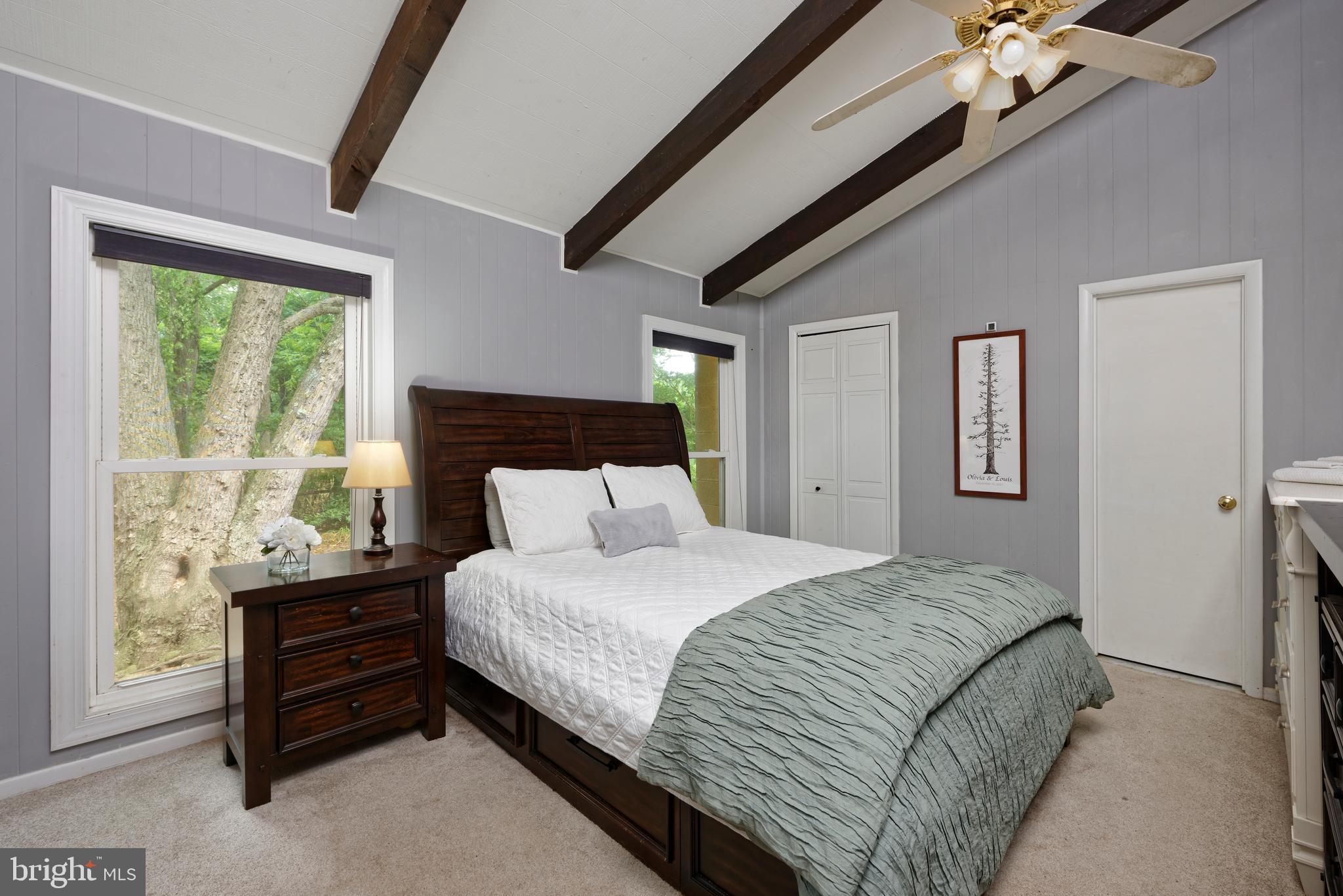 4085 Zulla Road The Plains, VA 20198 - Photo 9 of 44 Primary bedroom has beamed ceilings & walk-in