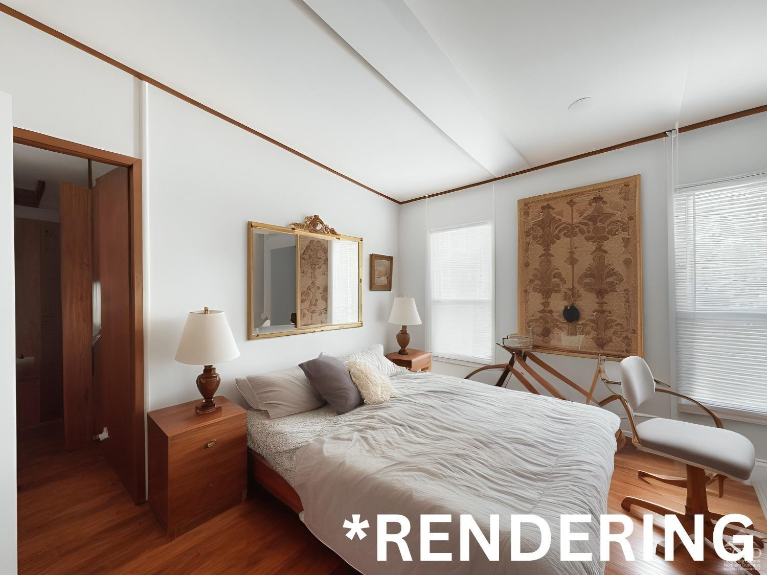 85 Laurel House Road Hunter, NY 12436 - Photo 19 of 20 a bedroom with a bed and wooden floor