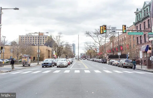 a front view of a building