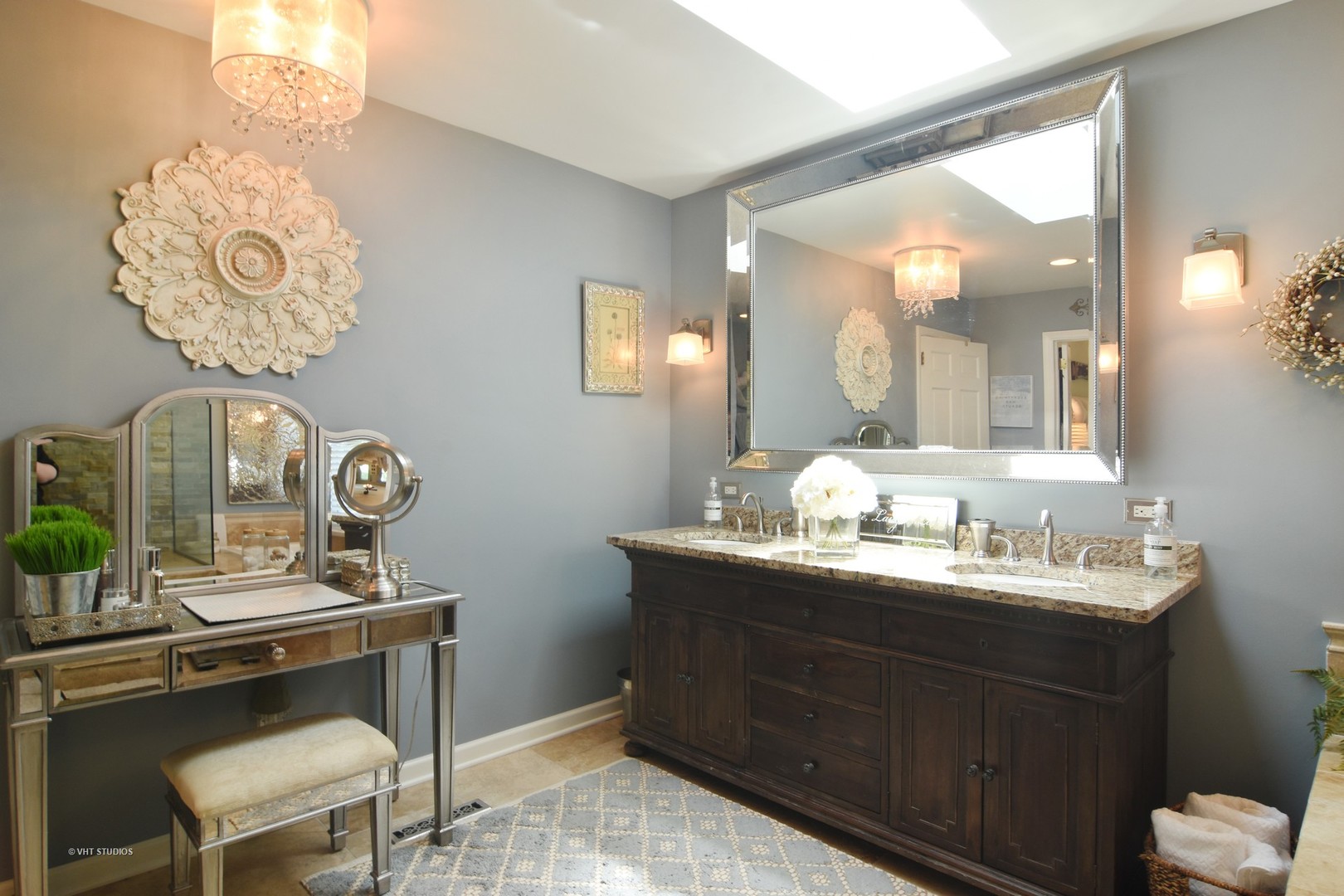 20755 North Weatherstone Road Kildeer, IL 60047 - Photo 21 of 61 a bathroom with a sink mirror and vanity