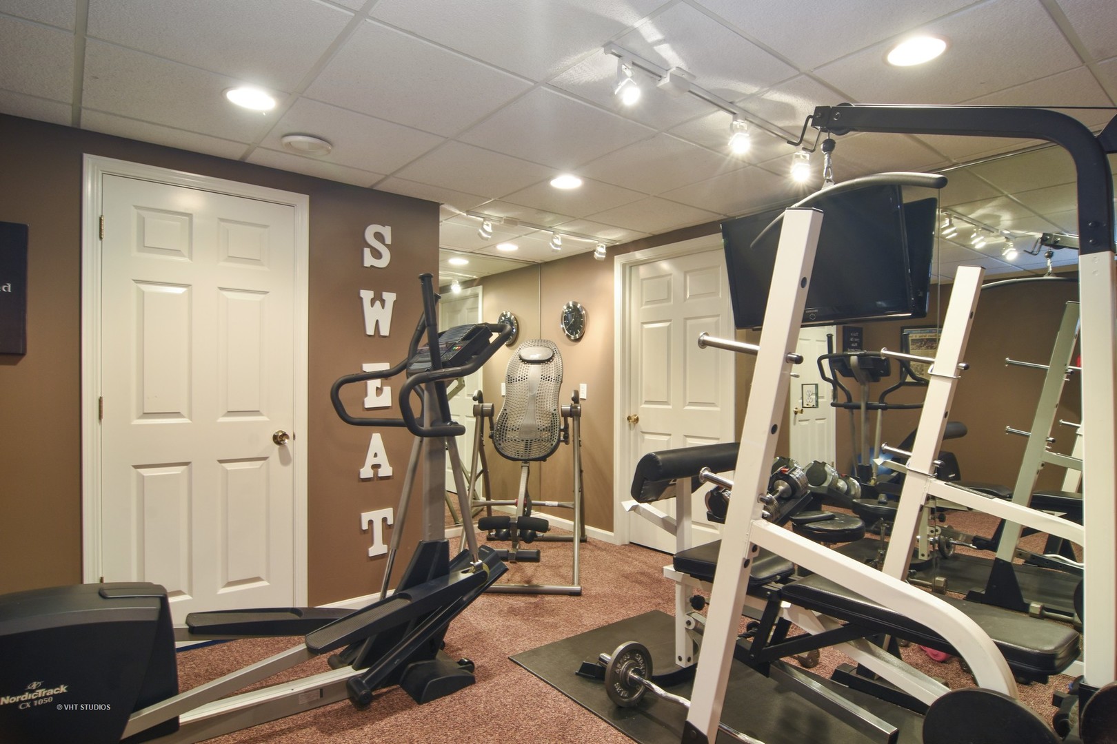 20755 North Weatherstone Road Kildeer, IL 60047 - Photo 35 of 61 a view of a room with gym equipment