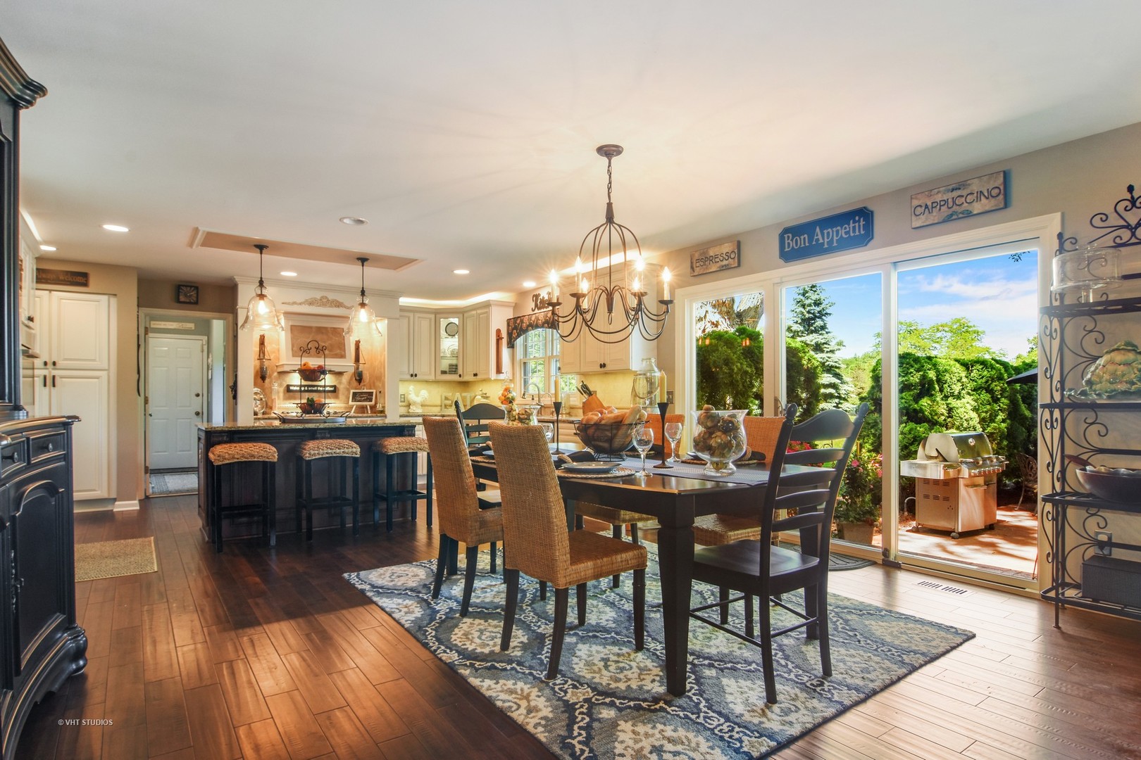 20755 North Weatherstone Road Kildeer, IL 60047 - Photo 6 of 61 a view of a dining room with furniture window and wooden floor