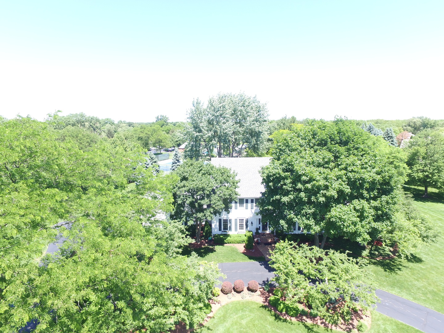 20755 North Weatherstone Road Kildeer, IL 60047 - Photo 53 of 61 a view of a garden with large trees