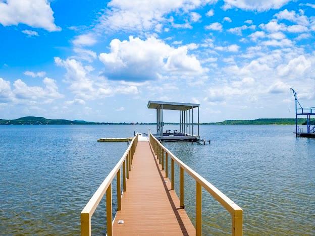 3817 Blue Fin Road Caddo, TX 76429 - Photo 6 of 40 a view of swimming pool with a lake
