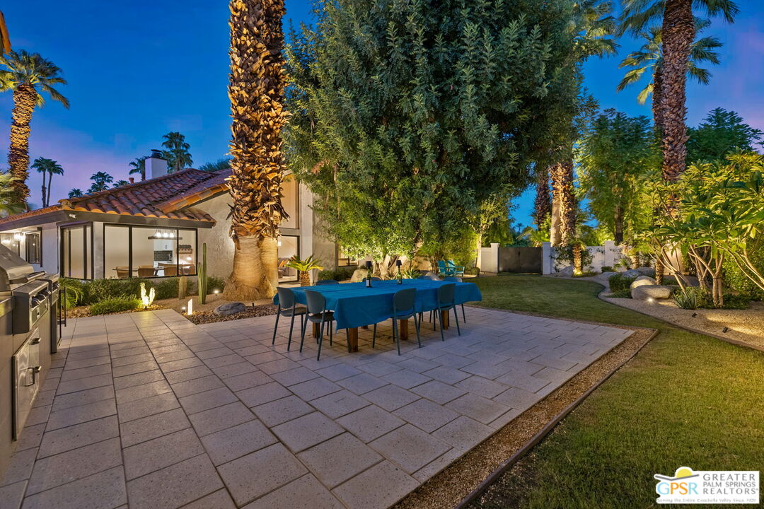 40563 Desert Creek Lane Rancho Mirage, CA 92270 - Photo 14 of 75 a view of a backyard with a patio