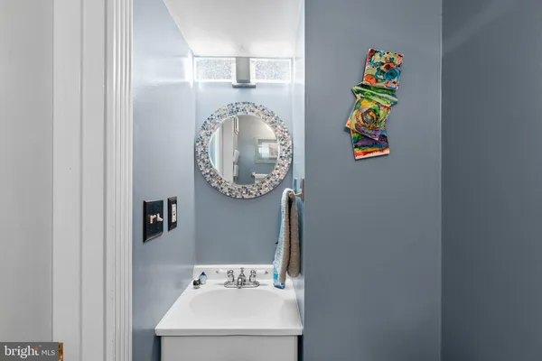 a close view of utility room with dryer and washer