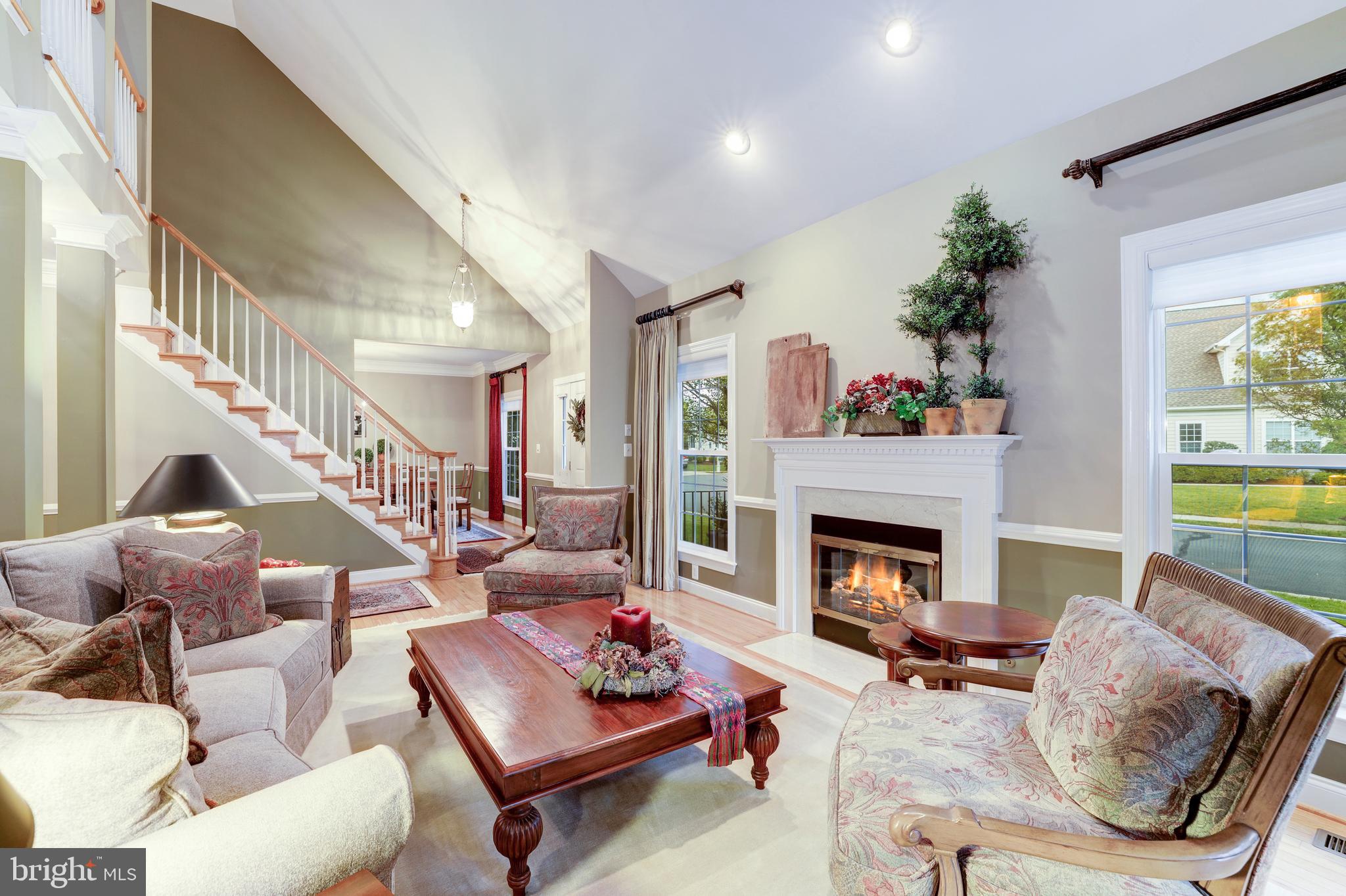 20135 Valhalla Square Ashburn, VA 20147 - Photo 5 of 41 a living room with furniture and a fireplace