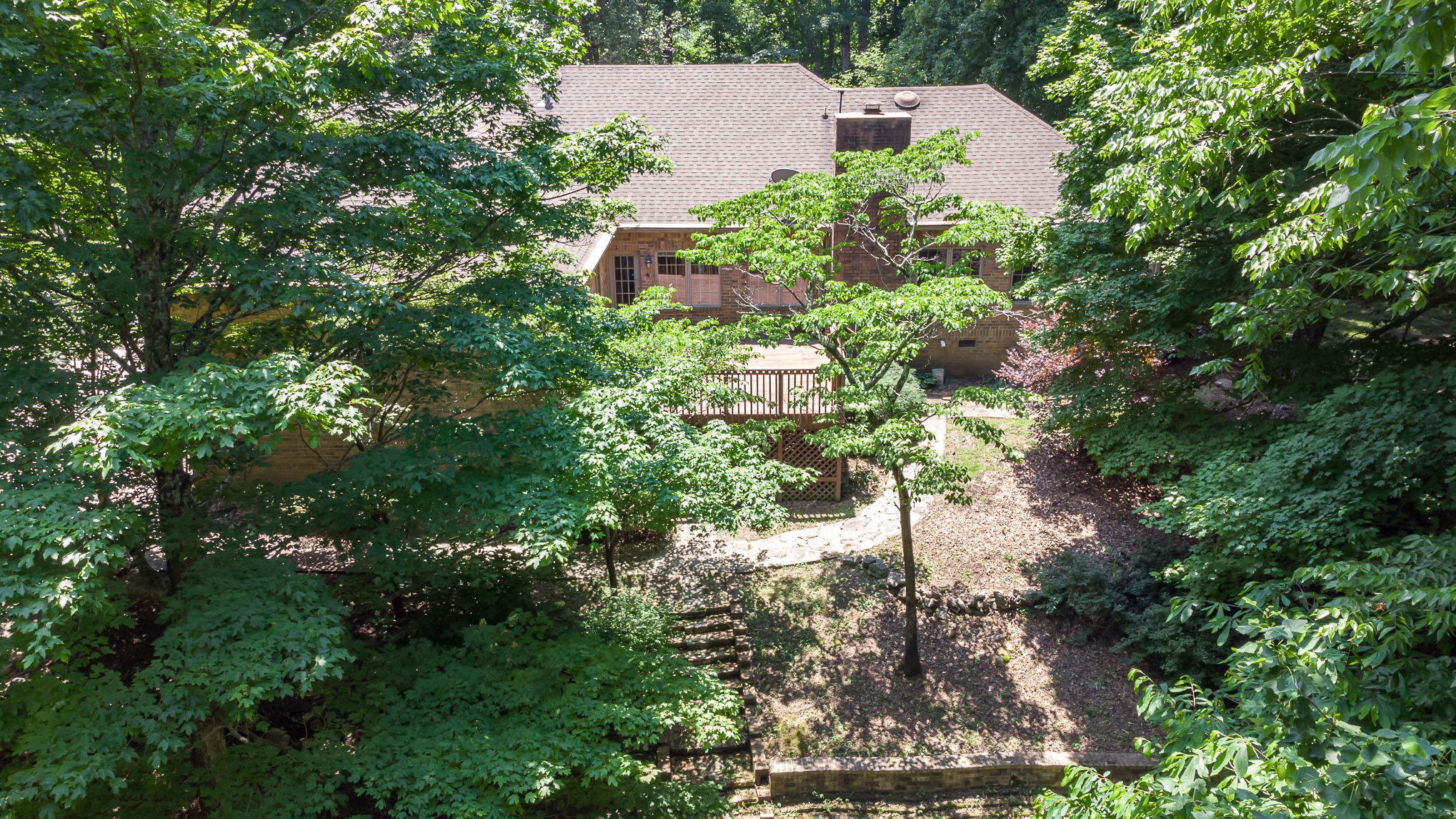 1102 Dora Whitley Road Franklin, TN 37064 - Photo 5 of 42 a view of a yard with plants and large trees
