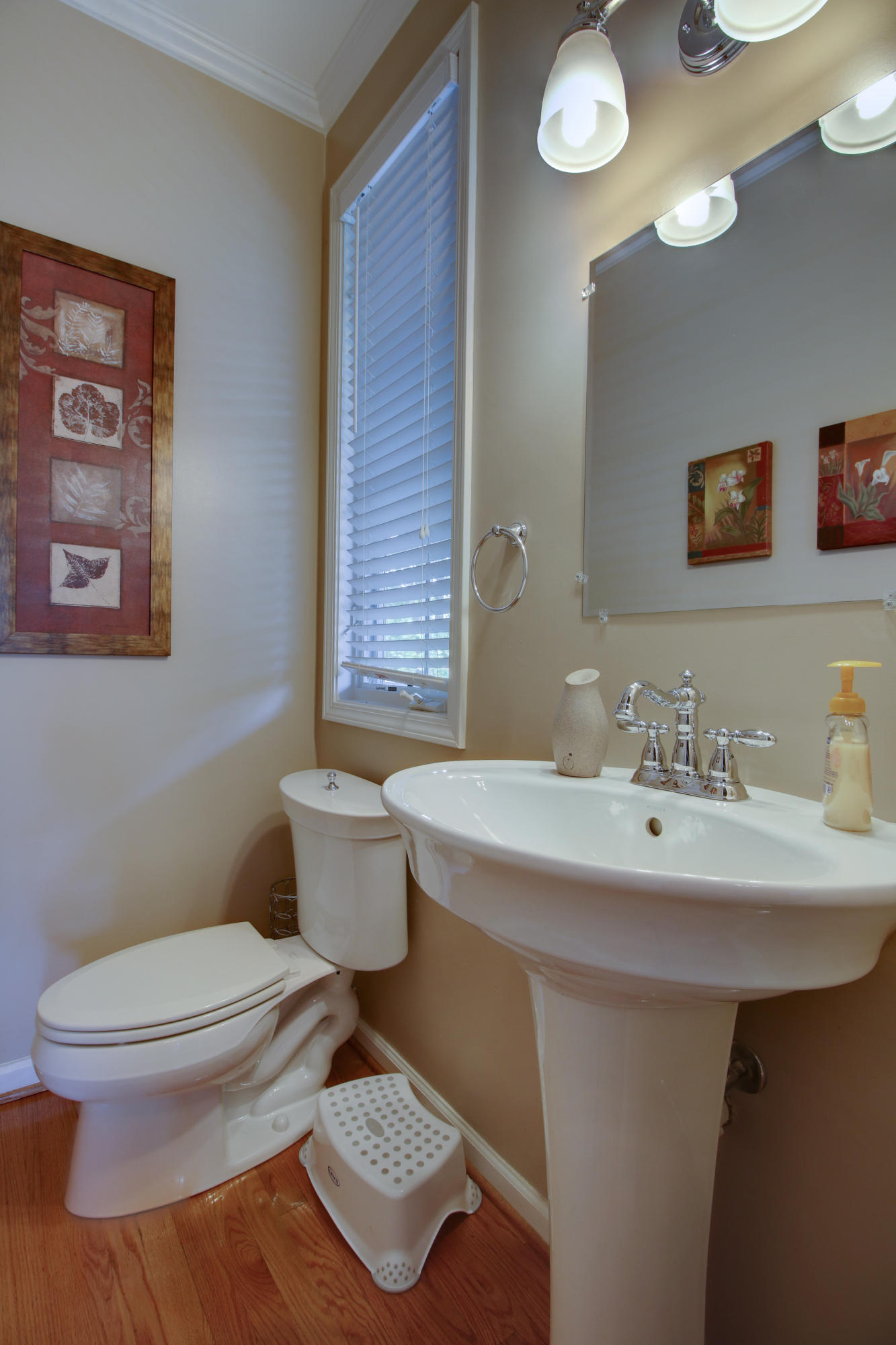 1335 Woodhaven Estates Road Blue Ridge, VA 24064 - Photo 20 of 45 a bathroom with a sink a toilet and mirror