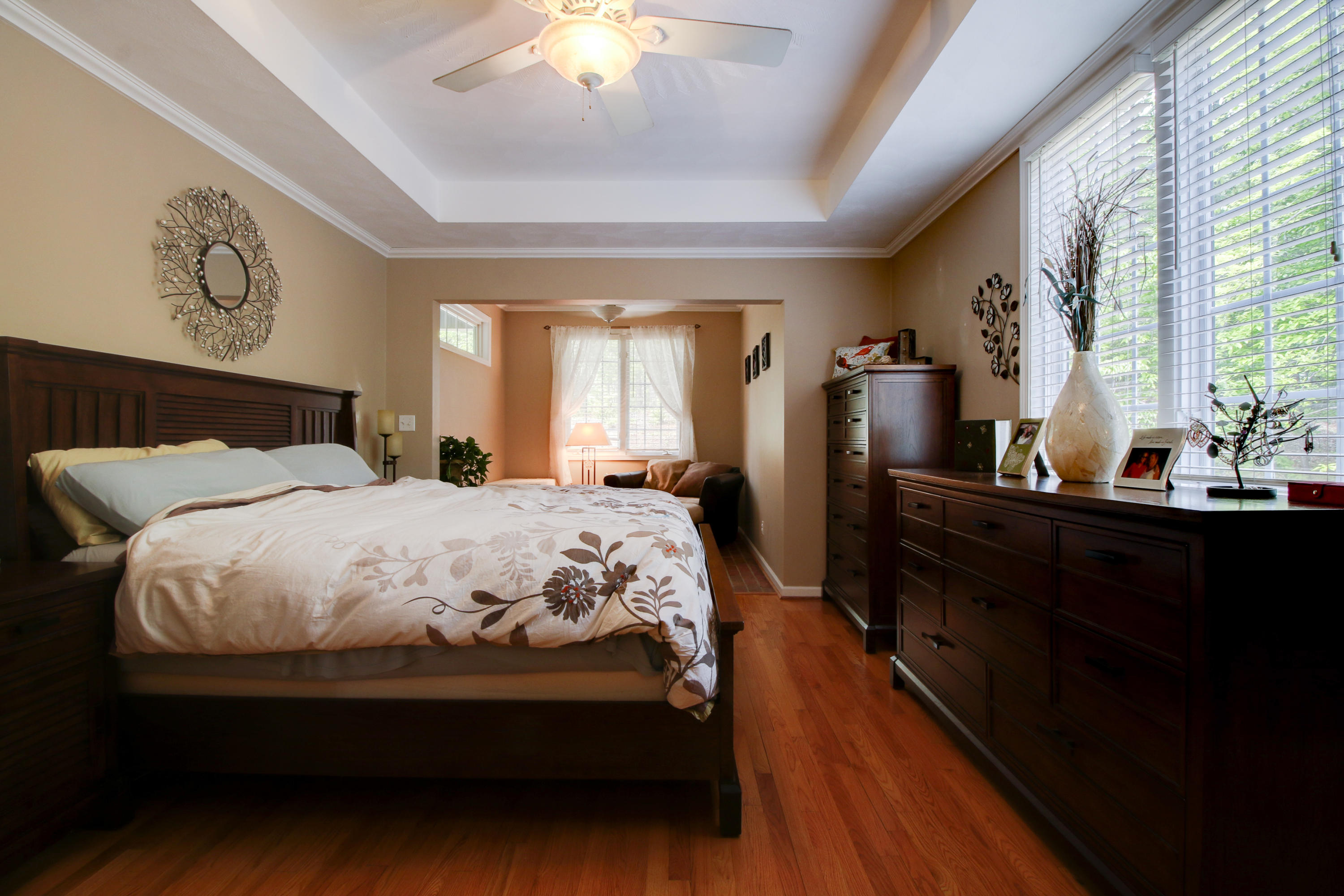 1335 Woodhaven Estates Road Blue Ridge, VA 24064 - Photo 21 of 45 a bed sitting in a bedroom next to a window