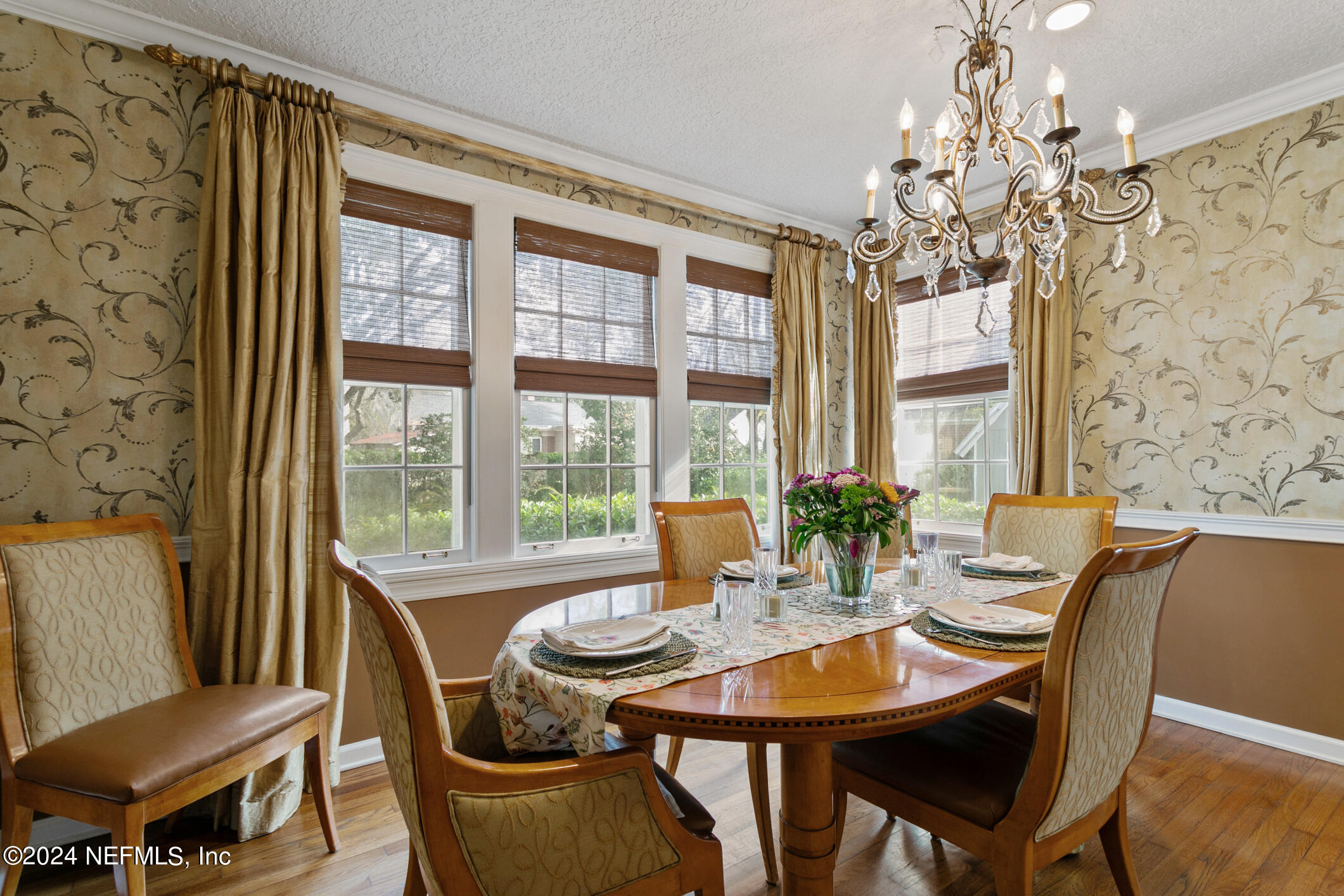 1111 Greenridge Road Jacksonville, FL 32207 - Photo 19 of 73 a view of a dining room with furniture window and outside view