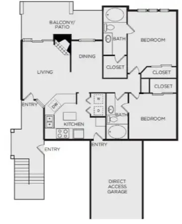 $2,054 | 17250 Knoll Trail Drive, Unit 1605, Dallas, TX 75248