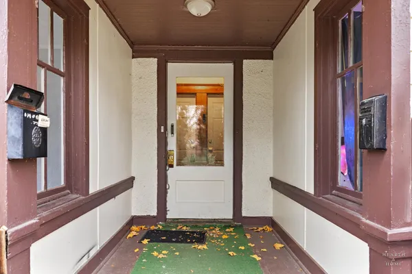a view of an entryway door